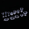 13 pcs Assorted Random Miniature Glassware Wine Glass Ice Cream Cup Plates kitchenware