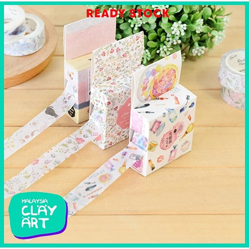 Japanese Washi Paper Masking Tape Kamoi Paper Masking Tape for Journal, Scrapbook and Decoration.