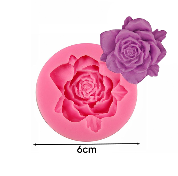 1 Cavity Rose Flower Silicone Mold