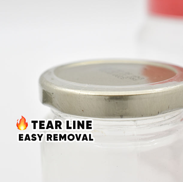 [Tear line] Heat shrink band lid cap sealer for balang kuih sambal glass jar container bottle