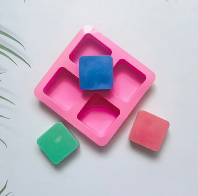 Square Silicone Mold - 4 Cavity (AB Resin)