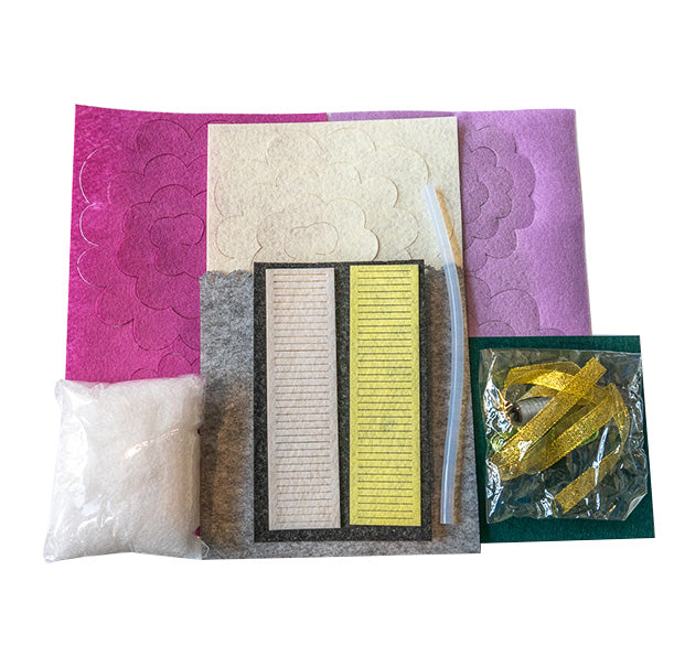 Fabric art craft Flower DIY Project Kit