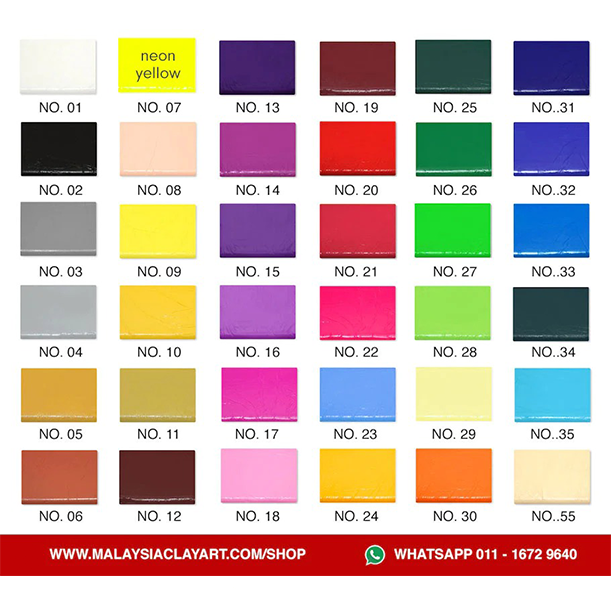 Polymer Clay 120g Malaysia Clay Art Oven Baking Clay For Earring Jewelry Miniature Keychain Tanah Liat 烘烤陶泥