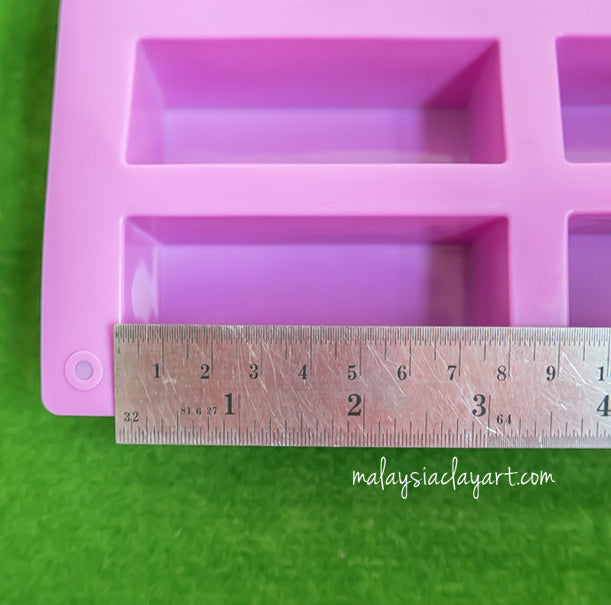 Rectangular bar shape Silicone Mold 12 Cavity Jelly, Pudding, Chocolate