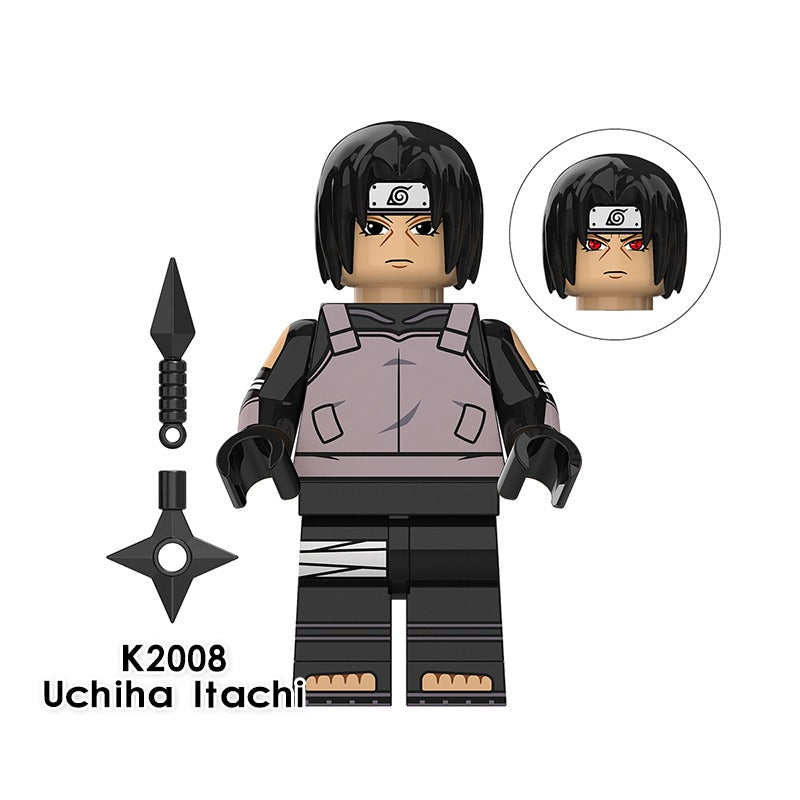 NARUTO Minifigure Doll Set of 8 LEGO Compatible Sasuke Anime Japan Tracking#