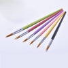 Round Painting Brush 6pcs for Watercolor, Acrylic, oil paint, gouache