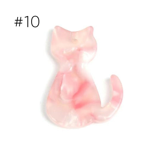 Cat Pendants Charm Acrylic Earrings Adorable Jewelry Handmade Accessories