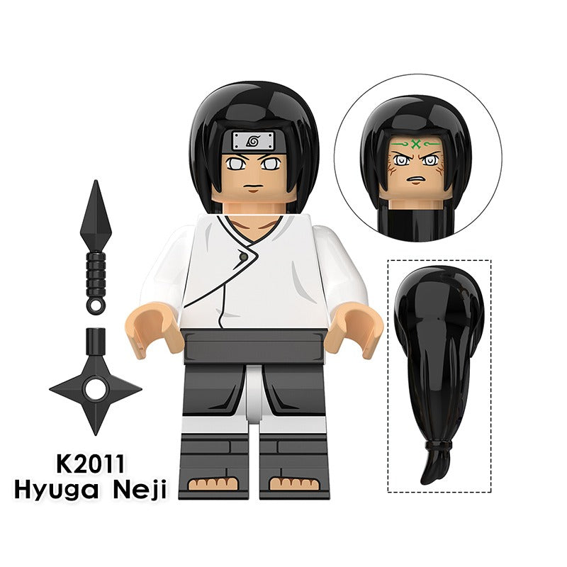 Naruto Series Lego Minifigures Uchiha Sasuke Hyuga Hinata Building Blocks Toys KDL802