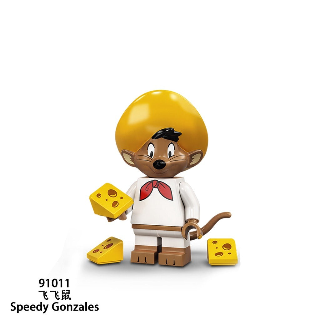 Disney Anime Bricks Mini Figures Building Blocks Cartoon Petunia Porky Pig Tasmanian Devil Mini Looney Tunes