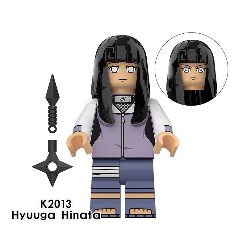Naruto Series Lego Minifigures Uchiha Sasuke Hyuga Hinata Building Blocks Toys KDL802
