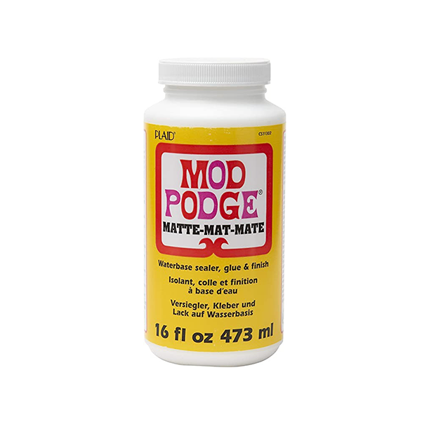 Glue Varnish/Mod Podge Gloss And Matte Waterbase Sealer, Glue and Finish