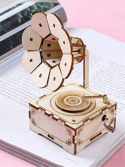 DIY Phonograph DIY Pack STEM Toy Kids Science Education Set Rbt Projek Sekolah