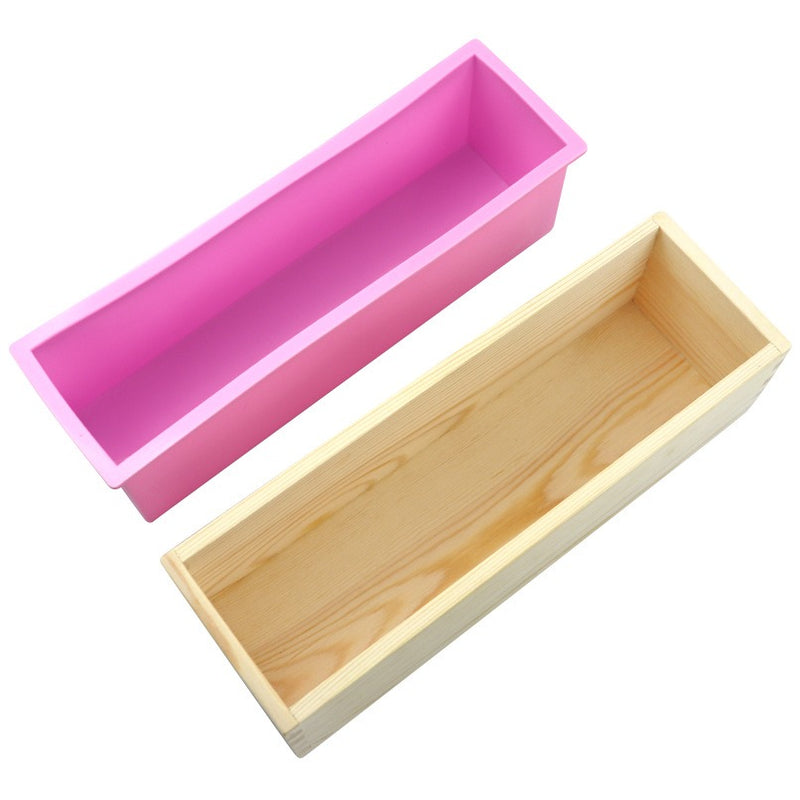 Soap Loaf Mold and Soap Loaf Cutter Set Pemotong Sabun Acuan Sabun Silicone 切皂器 长方皂模