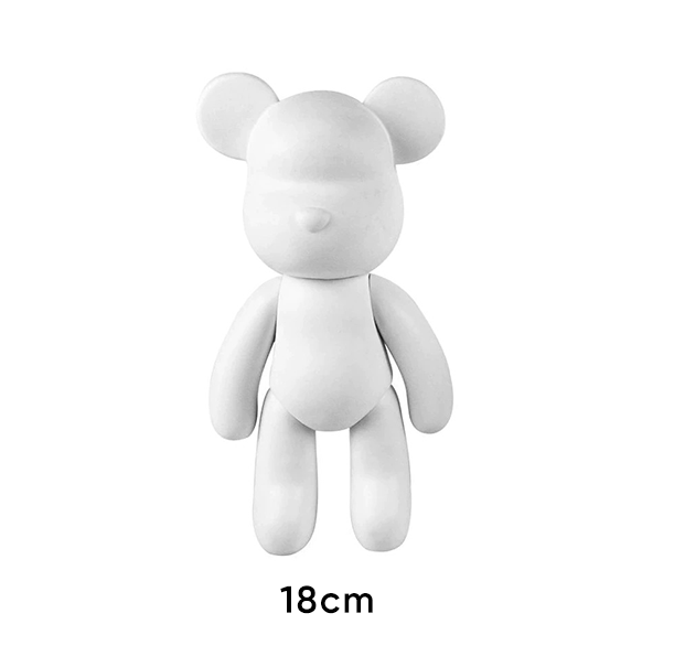 DIY Fluid Bear brick Handmade Keychain Custom Color Self Painting Bear Brick Fluid Art Bear