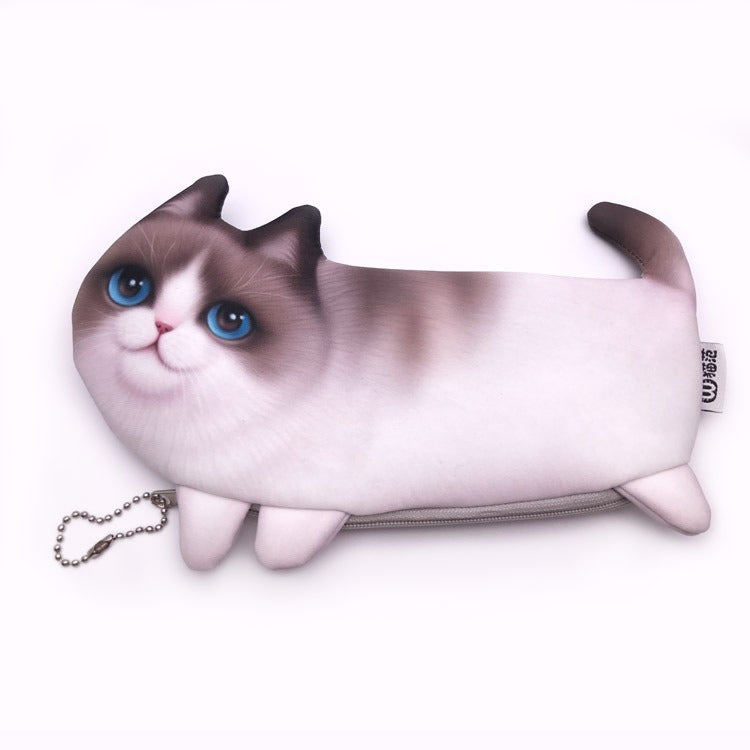 Cat Meow Kucing Pencil Box Cute Kitty Funny Gift