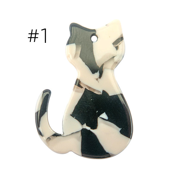 Cat Pendants Charm Acrylic Earrings Adorable Jewelry Handmade Accessories