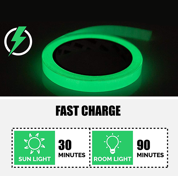 Glow in The Dark Tape,Luminous Tape Stage Home Decoration,Home Stairs, Walls, Steps, Exit Signs