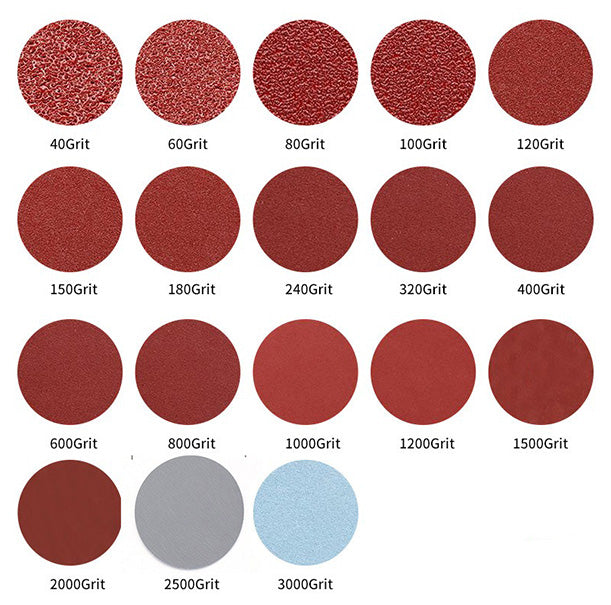 Sanding Disk Sand Round Grit Polish Sandpaper 40 to 3000 Grit