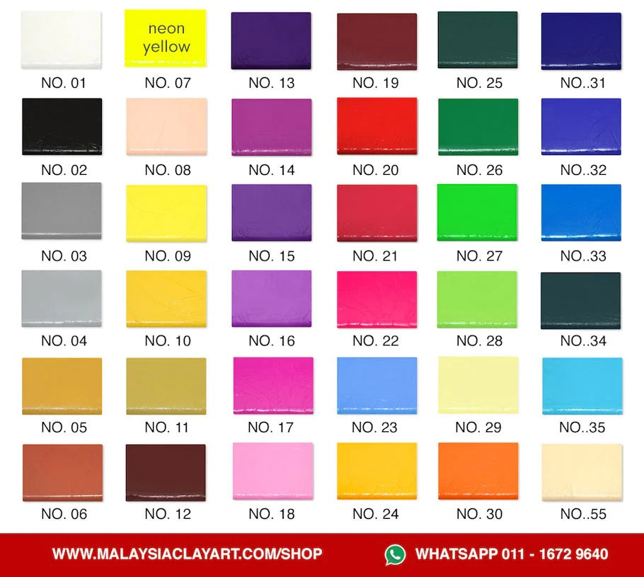 Polymer Clay 60g Malaysia Clay Art Oven Baking Clay For Earring Jewelry Miniature Keychain Tanah Liat 烘烤陶泥