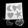 Love Star Ribbon and Moon High Gloss Silicone Mold