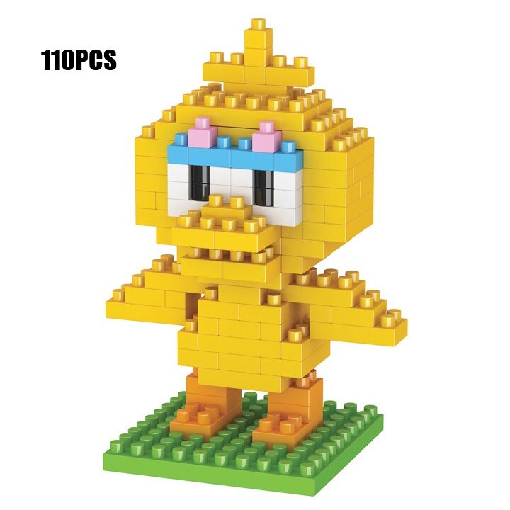 Cartoon Micro Diamond Block Street Figures Building Bricks Big Elmo Bird Cookie Monsters Nanobricks Toys