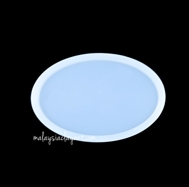 Oval Coaster High Gloss Silicone Mold