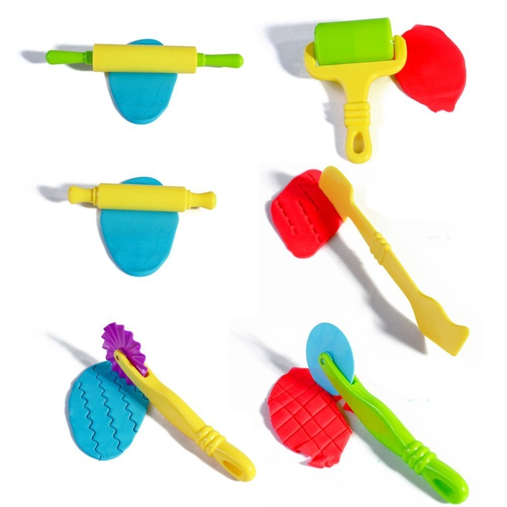 6pcs Play Dough Strokes Art Clay Painting Tools Set