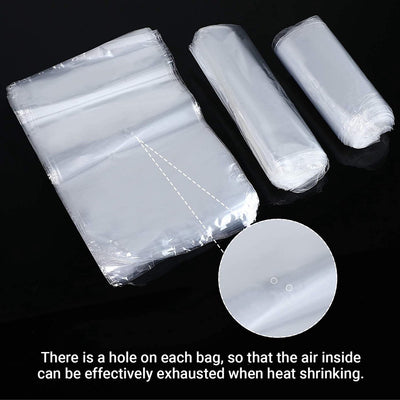 POF Heat Shrink Wrap Bag, heat sealing packaging ,box, container, books, shoes, hamper, bottle, gift boxes