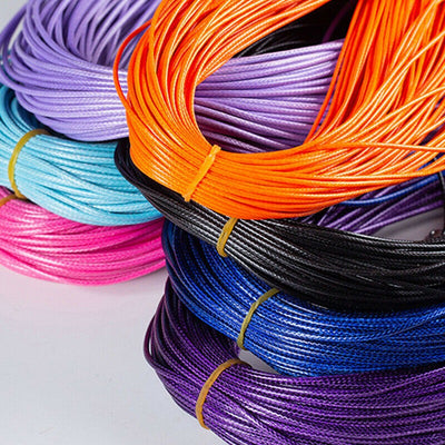 Leather Braided Rope Necklace Cords With Lobster Clasp