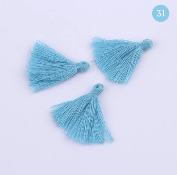 5 x Cotton tassels 30mm for Earrings Pendant Jewelry