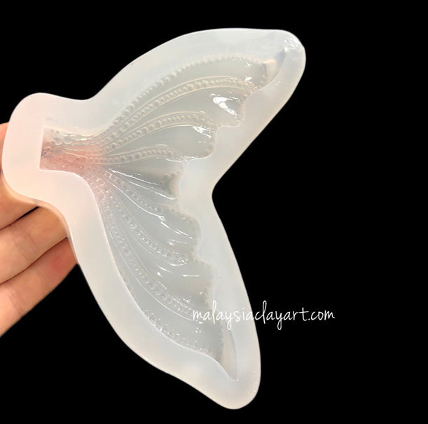 Mermaid Tail Fin High Gloss Silicone Mold