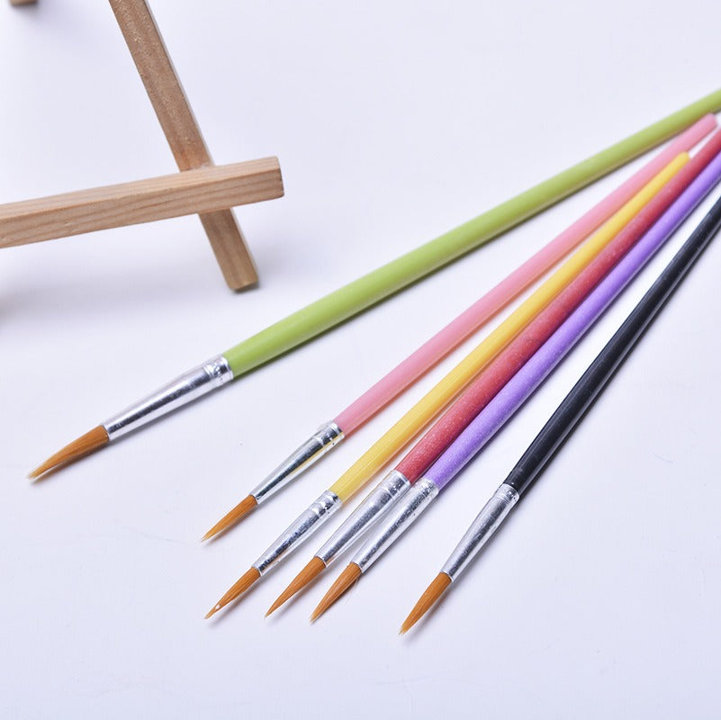 Round Painting Brush 6pcs for Watercolor, Acrylic, oil paint, gouache