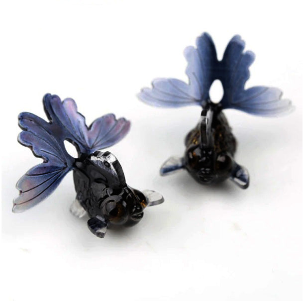 Mini Goldfish Pendants Charm Acrylic Earrings Adorable Jewelry Handmade Accessories