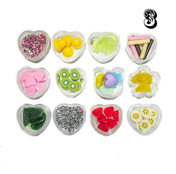 Box of 12 Food Decor Miniatures Dollhouse