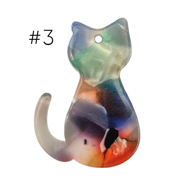 Cat Pendants Charm Acrylic Earrings Adorable Jewelry Handmade Accessories