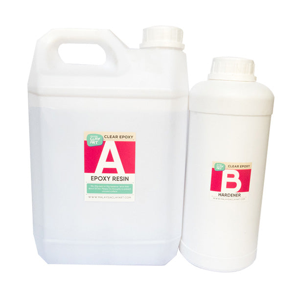Clear Epoxy Resin | AB Resin Liquid 4kg (3kg +1kg)