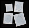 Set of 4 Earring Pendant Frame with hole High Gloss Silicone Mold