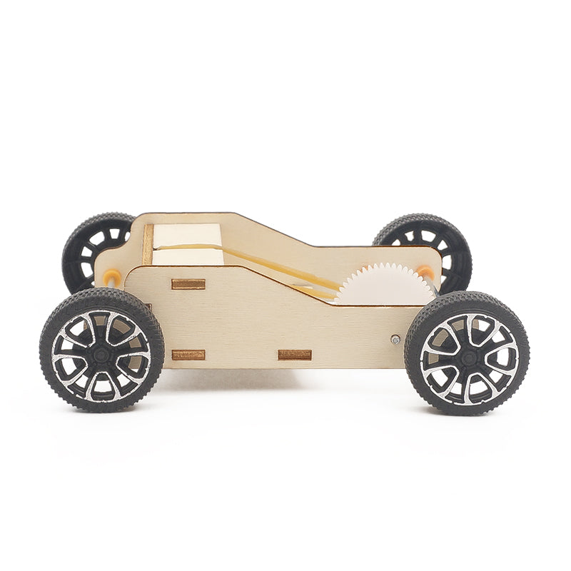 Rubber Band Car DIY Puzzle Pack STEM Toy | Science Education Set with Robotic Project | Perfect for Rbt School Project