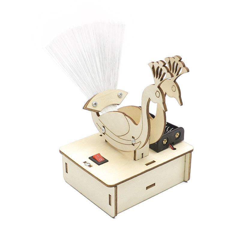 Peacock DIY Puzzle Pack STEM Toy | Science Education Set with Robotic Project | Perfect for Rbt School Project