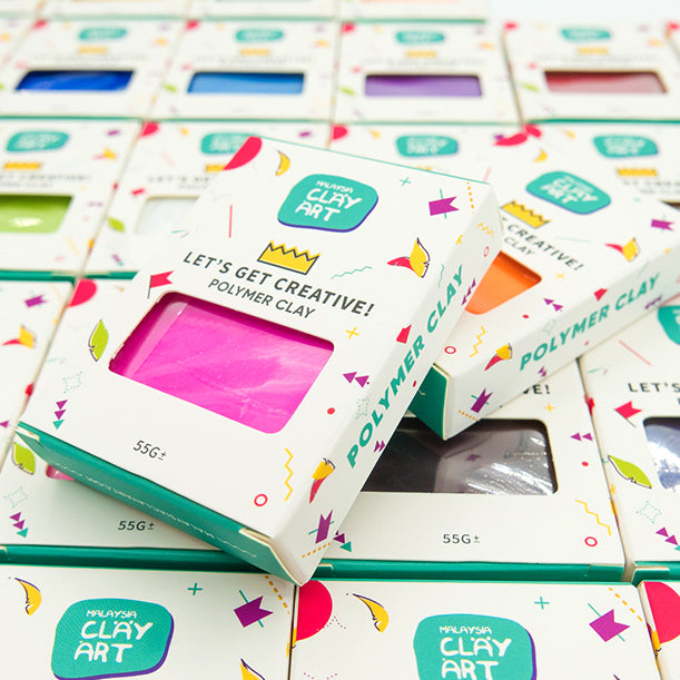 Polymer Clay 60g Malaysia Clay Art Oven Baking Clay For Earring Jewelry Miniature Keychain Tanah Liat 烘烤陶泥