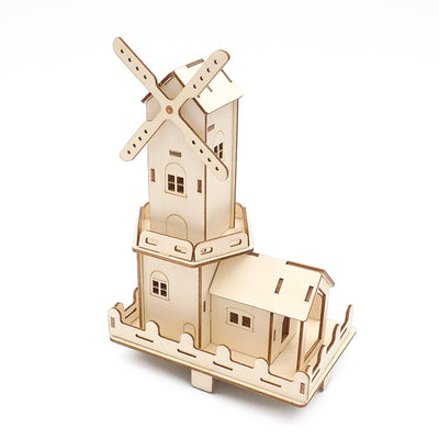 Dutch Windmill DIY Puzzle Pack STEM Toy | Science Education Set with Robotic Project | Perfect for Rbt School Project