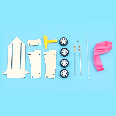 Ballon Power Car DIY Puzzle Pack STEM Toy | Science Education Set with Robotic Project | Perfect for Rbt School Project