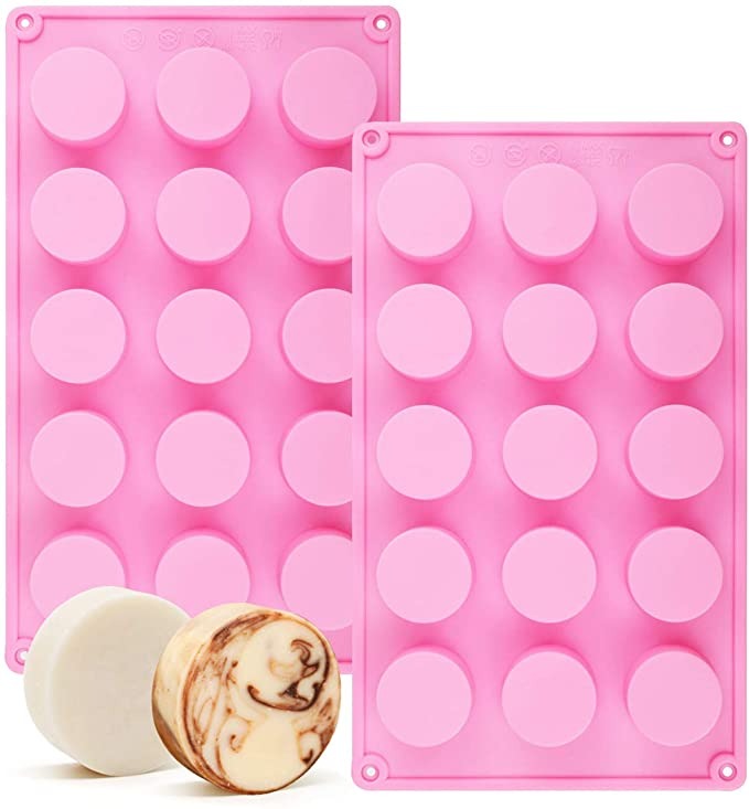 Round Cylinder Silicone Mold (15 Cavity) | Clear Resin