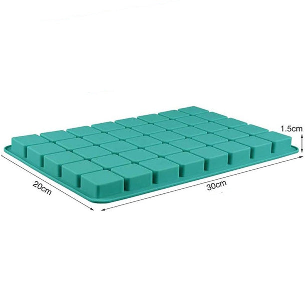 Square 40 cavity Silicone Mold Chocolate, Pudding, Soap Making