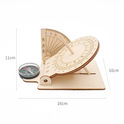 Equatorial Sundial DIY Puzzle Pack STEM Toy | Science Education Set with Robotic Project | Rbt School Projects