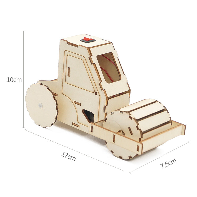 Electric Road Roller DIY Puzzle Pack STEM Toy | Science Education Set with Robotic Project | Rbt School Project