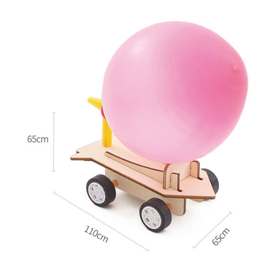 Ballon Power Car DIY Puzzle Pack STEM Toy | Science Education Set with Robotic Project | Perfect for Rbt School Project