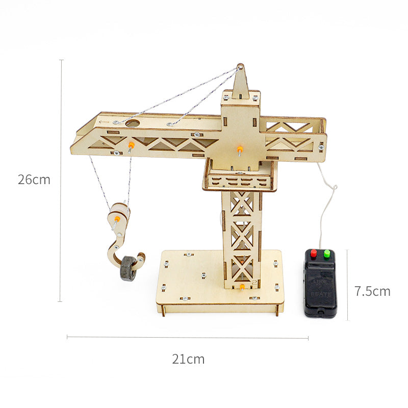 Tower Crane DIY Puzzle Pack STEM Toy | Science Education Set with Robotic Project | Perfect for Rbt School Project