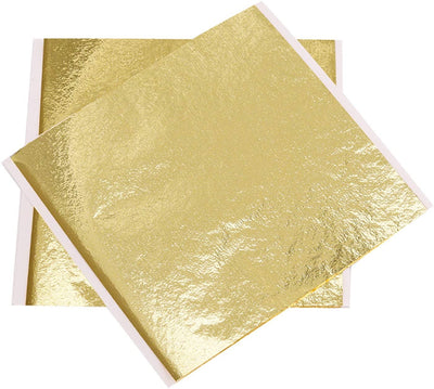 15 Colors Gold Leaf Sheets, Gold Leaf Paper for Arts Decoration, Handcrafts, Gilding, Furniture, Nails, Paintings, Slime