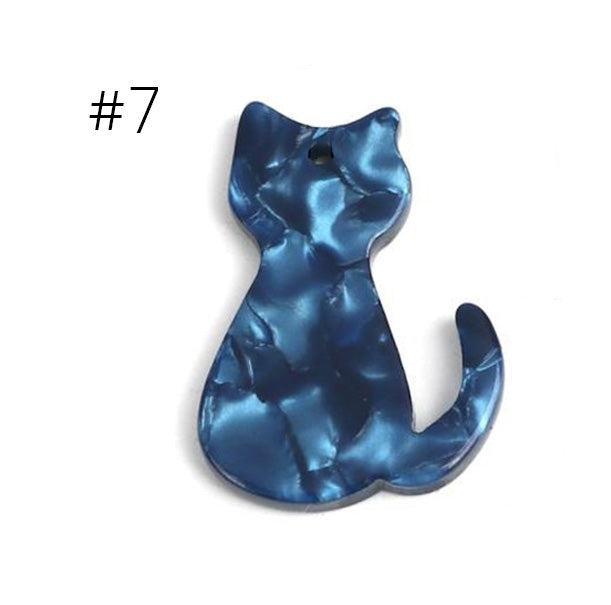 Cat Pendants Charm Acrylic Earrings Adorable Jewelry Handmade Accessories